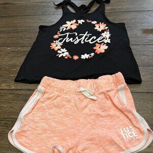 Justice Tank Top and Matching Short Set